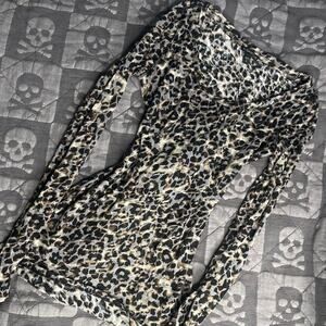 Y2k cheetah print long sleeve